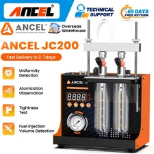 ANCEL JC200 Auto Car Ultrasonic Fuel Injector Tester Cleaner Cleaning Machine