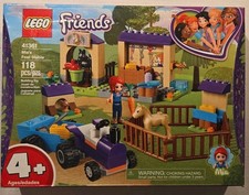 LEGO Friends Mia's Foal Stable 41361 Complete Set 118 Pieces Mia Horse