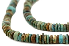 Authentic Green Turquoise Chip Beads 7-8mm Chips Gemstone 16 Inch Strand