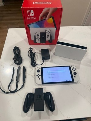 Nintendo Switch OLED Model HEG-001 Handheld Console - 64GB - White