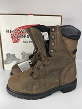 Red Wing 2211 Dynaforce 8" Safety Toe Work Boots Brown Size 9.5 H Made In USA