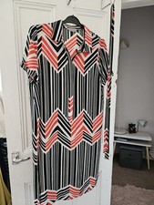 🐞Dorothy Perkins Size 16 Button Up Dress. Multicolored🐞