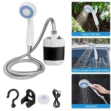 Portable Outdoor Shower Head Camping Shower Electric Rechargeable Shower Pump