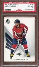 2017 SP AUTHENTIC ALEX OVECHKIN #30 GRADED A GAY ASS 10 WOW