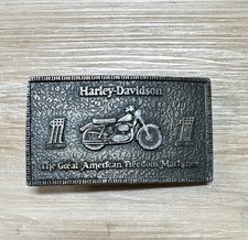 VINTAGE 1974 HARLEY-DAVIDSON MOTORCYCLES COMMEMORATIVE BELT BUCKLE
