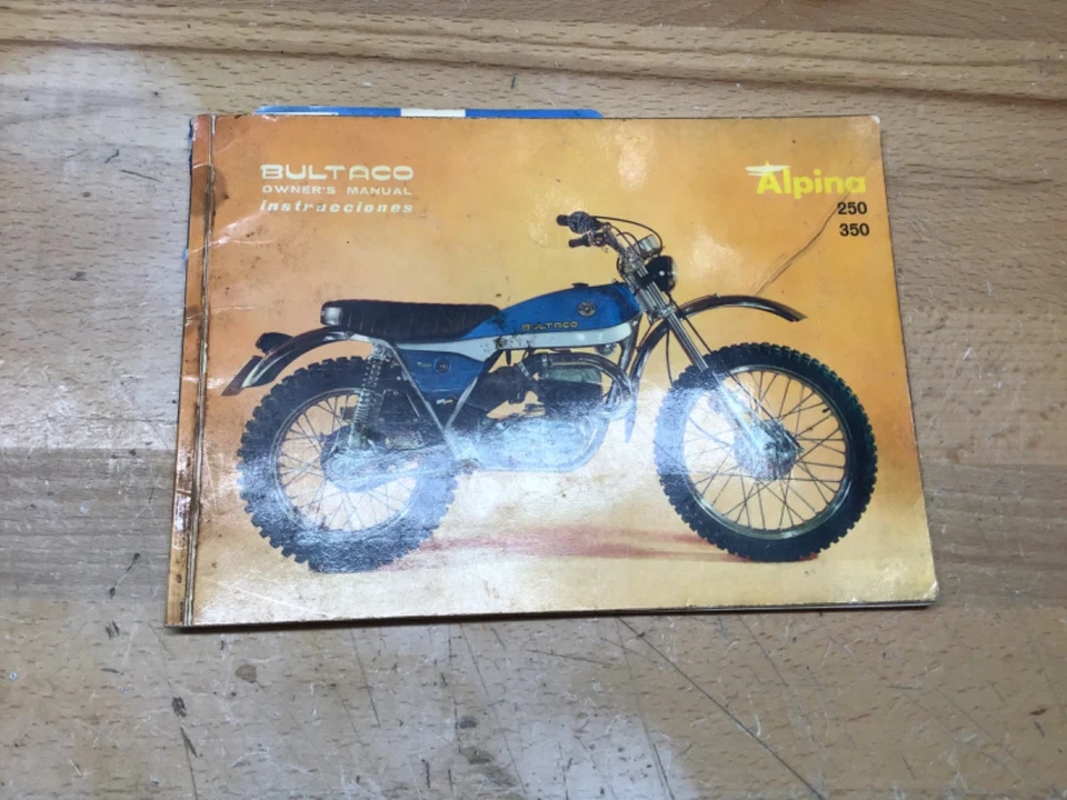 Manual del propietario original Bultaco Alpina 250 350 modelo 115 116 Foto 2 de 4