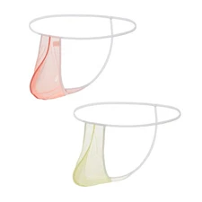 Zonbailon men's mesh see through low waist thongs with T-back