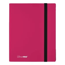 Hot Pink Display Album for 360 Cards Acid Free Archival Safe Side Loading Design