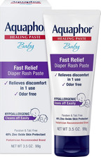 Baby Diaper Rash Paste with Zinc Oxide, Talc Free, 3.5 OZ