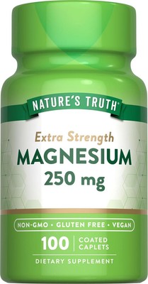 Nature's Truth Magnesium Supplement | 250 mg | 100 Caplets | Vegan, Non-GMO and