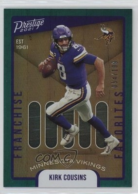 2021 Prestige Franchise Favorites Xtra Points Green /199 Kirk Cousins #15 0nr3