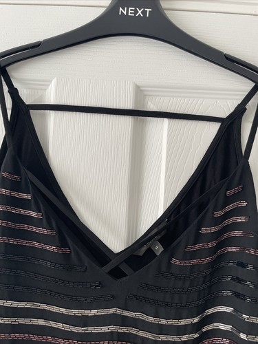 Ladies Beaded Cami Top From Next Smart Casual Size 14 - Picture 2 of 12