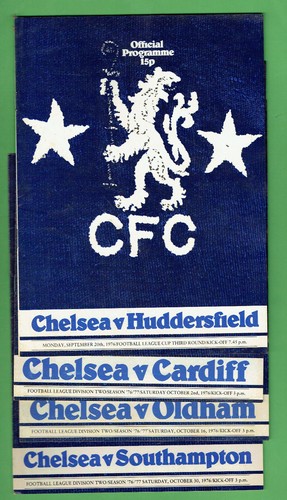 #KK. FORTY-FOUR(44) CHELSEA FOOTBALL PROGRAMS 1976 to 1978 - Picture 4 of 11