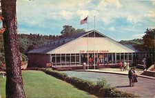 Ausable Chasm~Women Wear Skirts & Dresses to Entrance~One Flag Missing~1950s pc