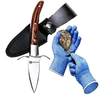 HICOUP KITCHENWARE HiCoup Oyster Shucking Knife & Glove - Shucker Kit