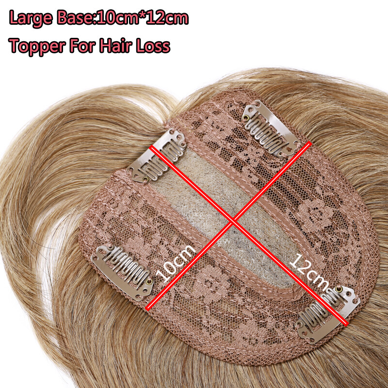 Clip In 100% Real Human Hair Topper Top Hairpiece Toupee With Bangs ...