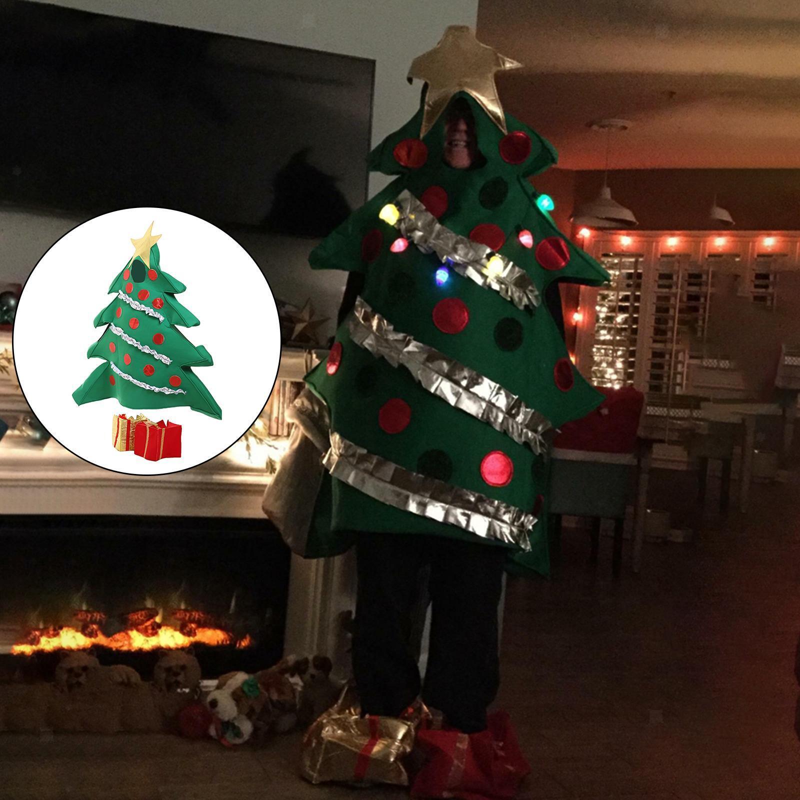 Christmas Tree Costume Cosplay Adults Funny Clothes for Party Fancy