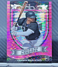 Yermin Mercedes 2021 Chronicles Crusade PINK PULSAR PRIZM #16 - White Sox RC
