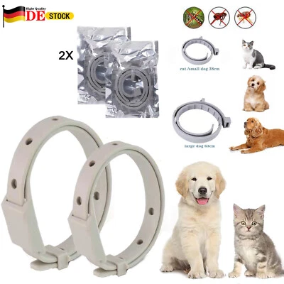 MARKENLOS 2 * Anti Insekten Floh und Zeckenhalsband für Katzen Hund 10-Monate Schutz