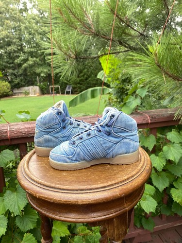 BABY SIZES 10K Adidas Jeremy Scott DENIM WINGS V24622 Authentic KIDS - Picture 6 of 8