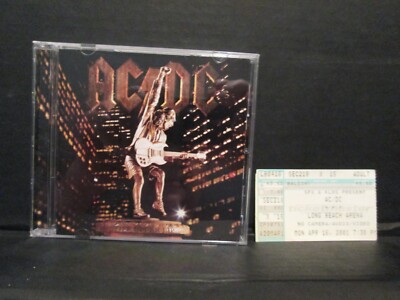 AC/DC - Stiff Upper Lip with concert ticket Rare