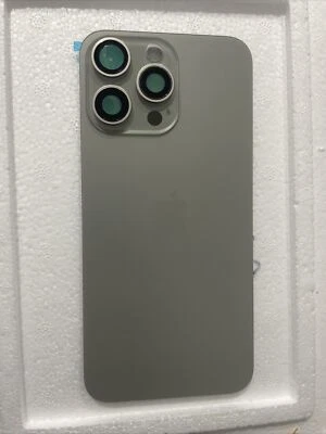 QUALITYMATTER For iPhone 15 Pro Max Rear Back Glass Battery Cover & Frame & Magnets Titanium