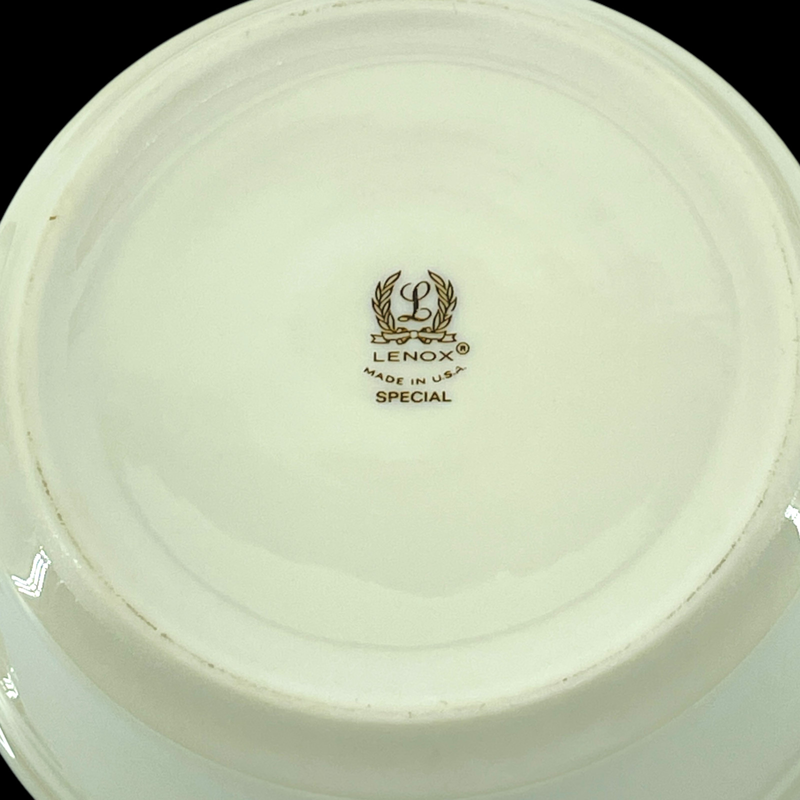Lenox Special L162 7 Piece Dinnerware Set Gold Trim Made USA Flowers Butterfly