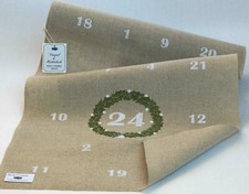 14 - Leinenband   34 cm breit  von Vaupel & Heilenbeck - Adventkalender - Leinen