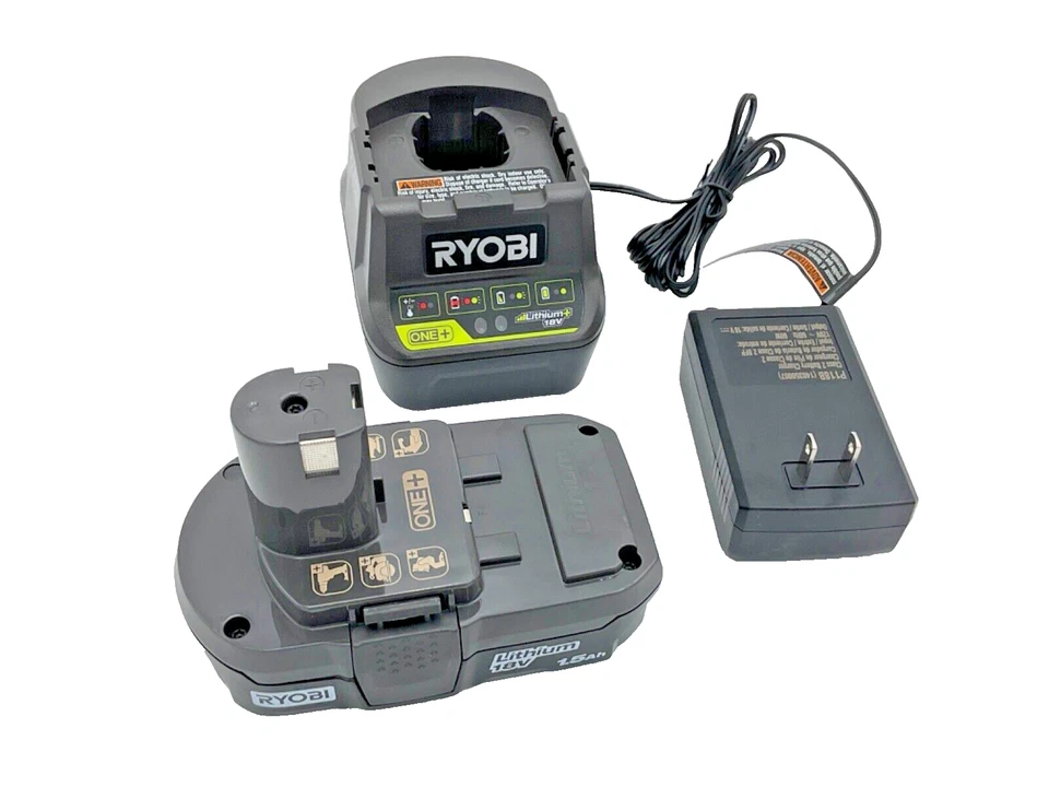 Trompetes de ar preto duplo buzina de trem broca 18V para Ryobi INCLUI bateria + carregador - Imagem 4 de 4