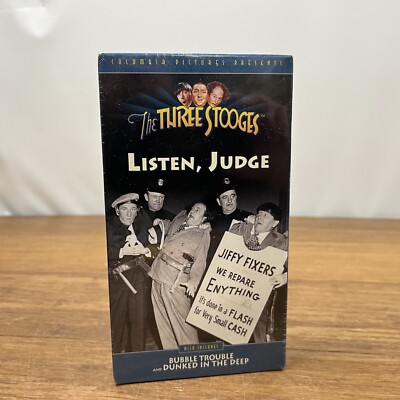 The Three Stooges VHS - Factory Sealed New Watermark Gradeable Listen Judge