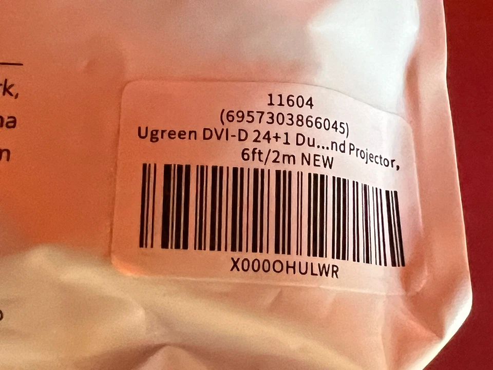 UGREEN DVI-D 24 + 1 проектор, 6 футов/2 м - Изображение 3 из 3