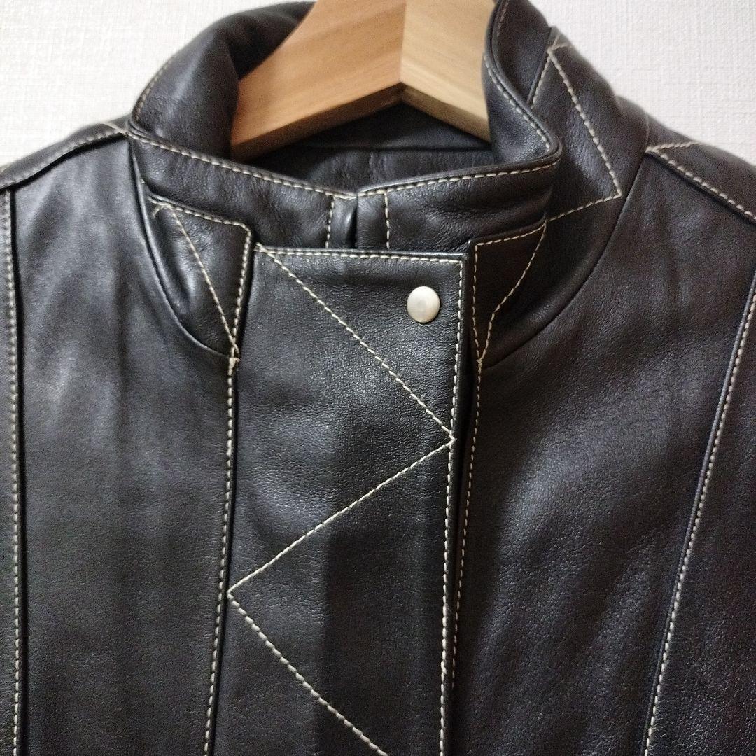 Black Leather Jacket Rich Add Italy Vintage | eBay