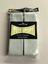 Over-The-Calf Tube Socks Size 9-15. White! Black! Gray! 6 Pairs! 12 Pairs!