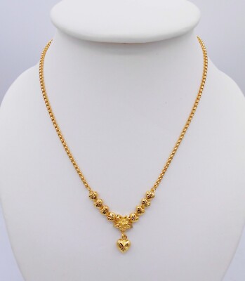 Montip Lynn Heart Pikun Flower 22k 24k Thai Dubai India Baht Yellow Gold Plated GP Necklace Pendant Jewelry Women 18 Inches, Large, Gold Plated, Cubic Zirconia Price In Saudi Arabia | Amazon - Foto 10