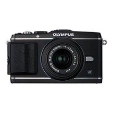 USED Olympus E-P3 12.3 MP with 14-42mm Black Excellent FREE SHIPPING