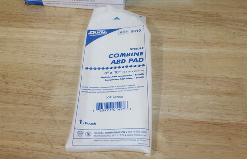 DUKAL COMBINE ABD PAD 8" X 10" 20 Packages 5810 Sterile - Picture 2 of 3