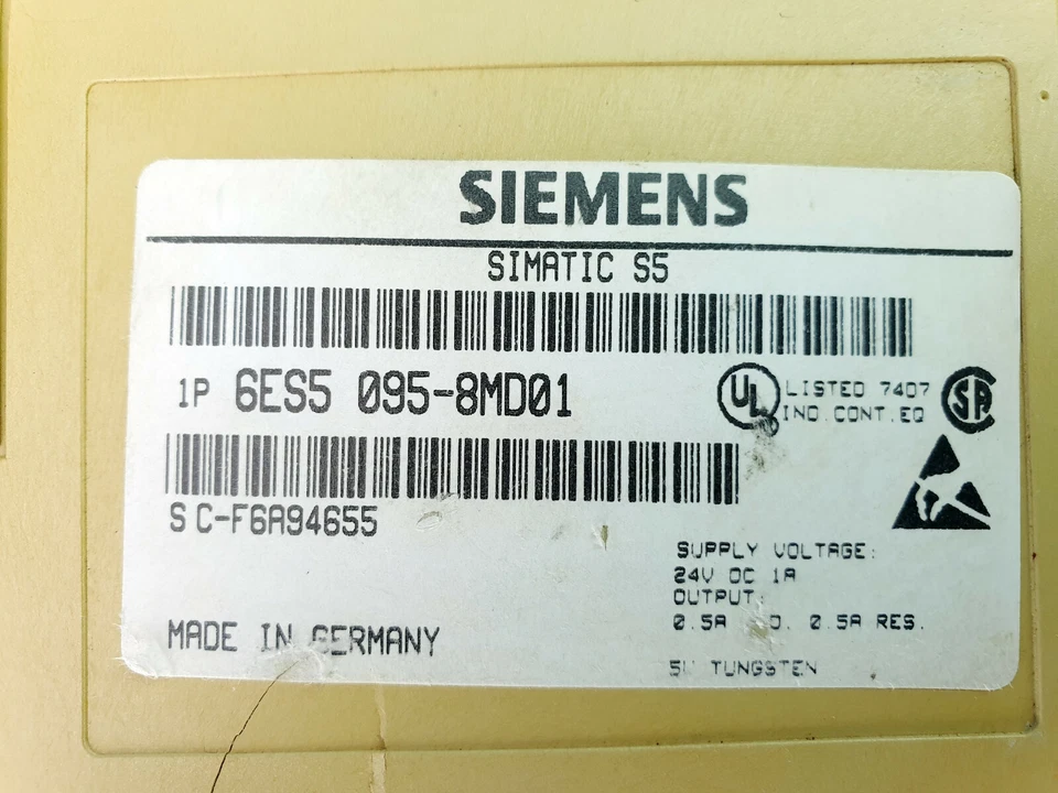 Siemens Simatic S5-95U CPU 6ES5 095-8MD01 E-Stand:2 Inkl. MwSt. - Bild 4 von 4
