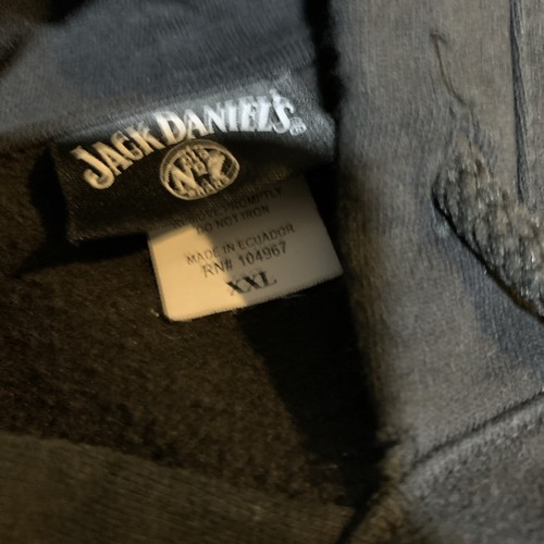 Jack Daniels Old No7 Brand Tennesse Whiskey Black Label Hoodie Sweatshirt XXL - Picture 4 of 9