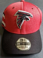 New Era 39Thirty NFL Official Sideline Home Atlanta Falcons Hat Cap M/L Red
