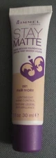 Rimmel London Stay Matte Mousse Foundation - 081 FAIR IVORY 1 fl. oz./30 ml. NEW