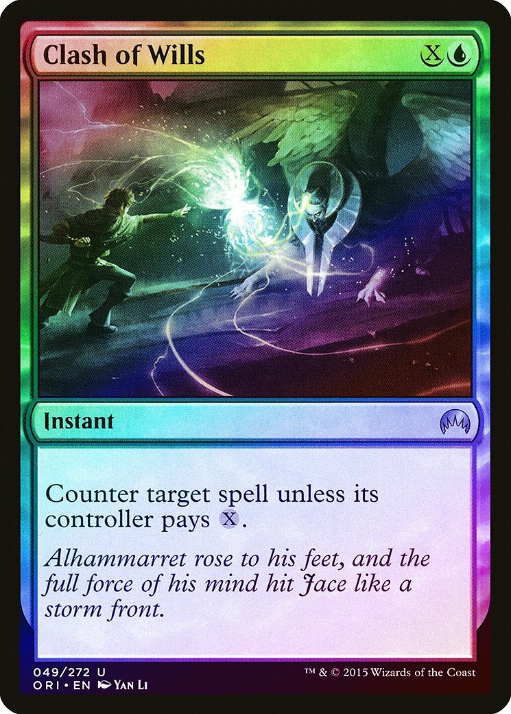 Clash of Wills FOIL Magic Origins PLD Blue Uncommon MAGIC