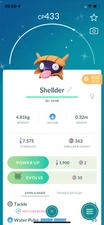 Pokemon Shiny Shellder ! Registered or Unregistered ! 30 Days Friendship !! Go