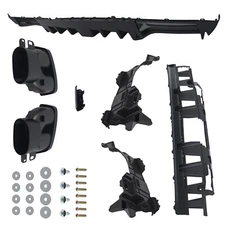 B STYLE LED BUMPER DIFFUSER+BLK EXHAUST TIPS FOR 15-2021 BENZ W205 C63 C43 SEDAN