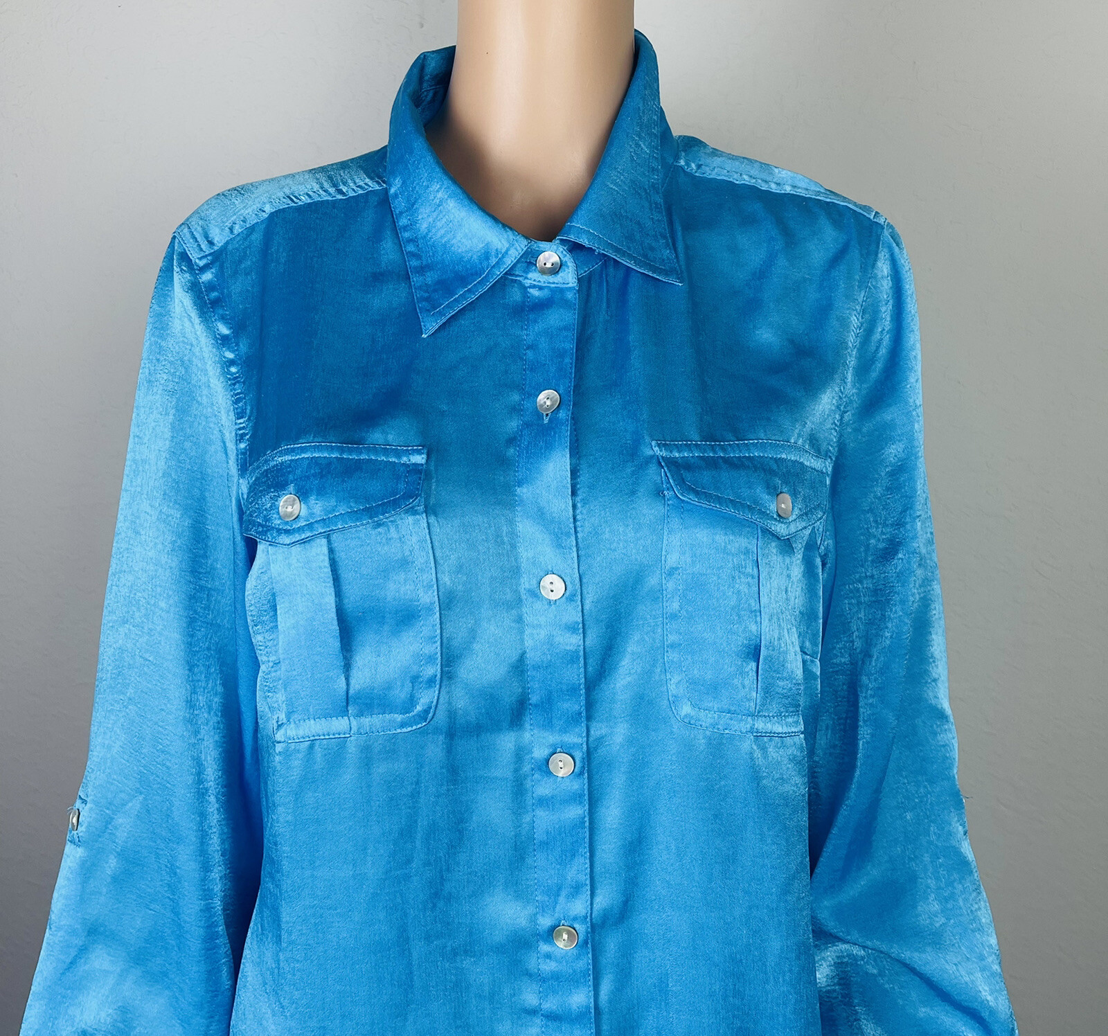 Ruby Rd Women’s Long Sleeve Button Down Collared … - image 2