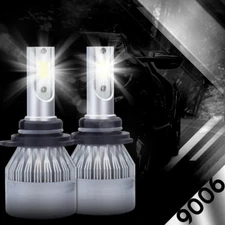 Pair 9006 CREE LED 388W 38800LM Headlight Conversion Kit Beam Bulbs 6000K 2pcs