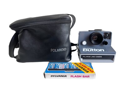 Retro Polaroid Land Camera The Button With Case Manual Sylvania