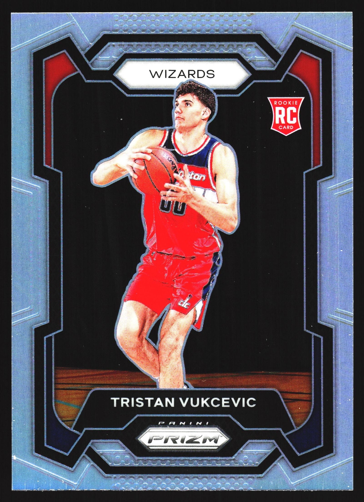 Tristan Vukcevic RC Silver Prizm 2023-24 Panini Prizm Washington Wizards NBA