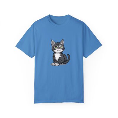 cute tabby sitting cat Unisex Garment-Dyed T-shirt