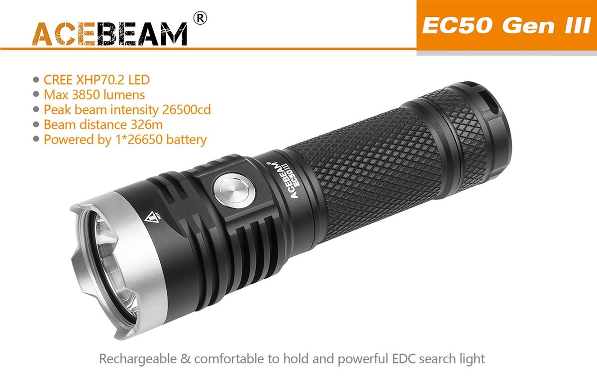 ACEBEAM EC50Ⅲ EC50 GEN Ⅲ Rechargeable EDC Flashlight|Acebeam® Official