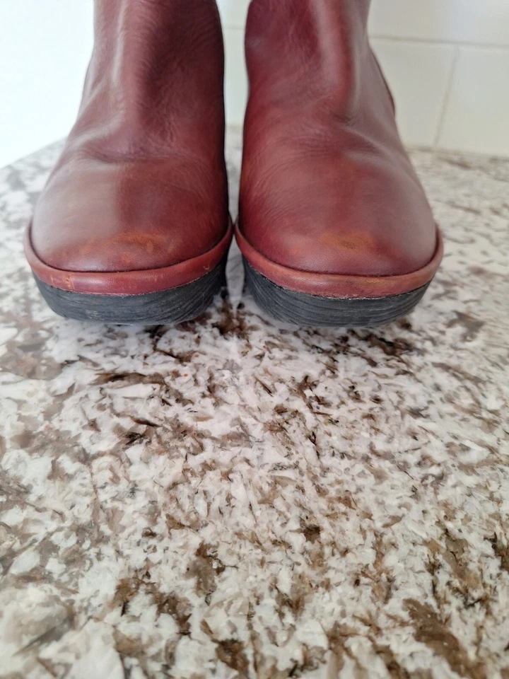 Fly London Yip Botines Mujer 39/9 Botines Cuña Cremallera Lateral Foto 2 de 4